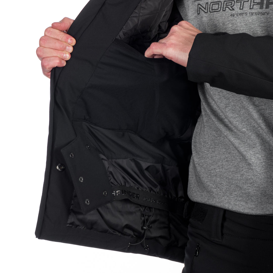 BU-5146SNW men's ski insulated trendy jacket WILBUR