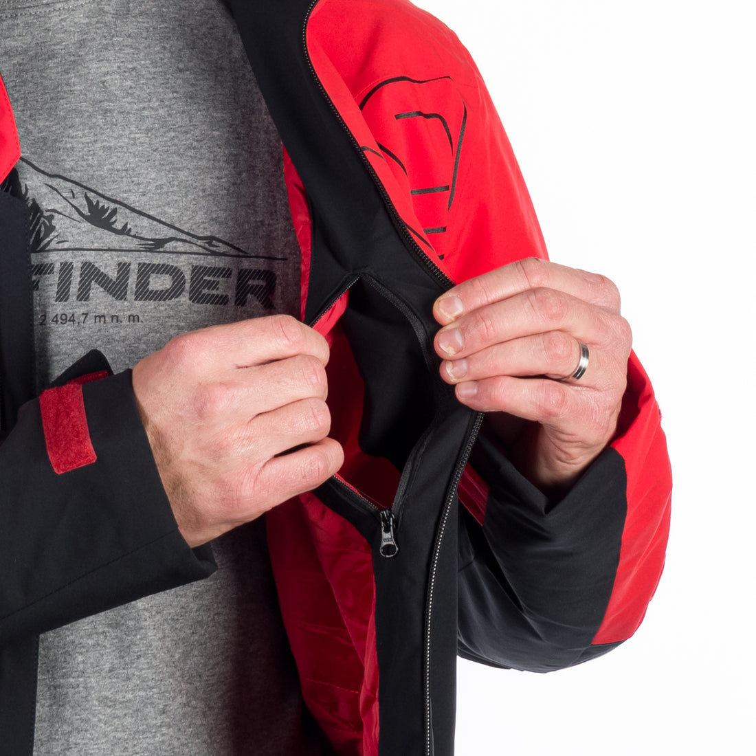 BU-5146SNW men's ski insulated trendy jacket WILBUR