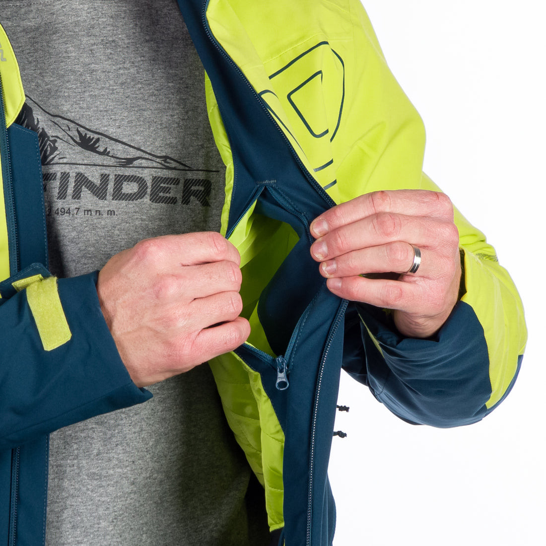 BU-5146SNW men's ski insulated trendy jacket WILBUR