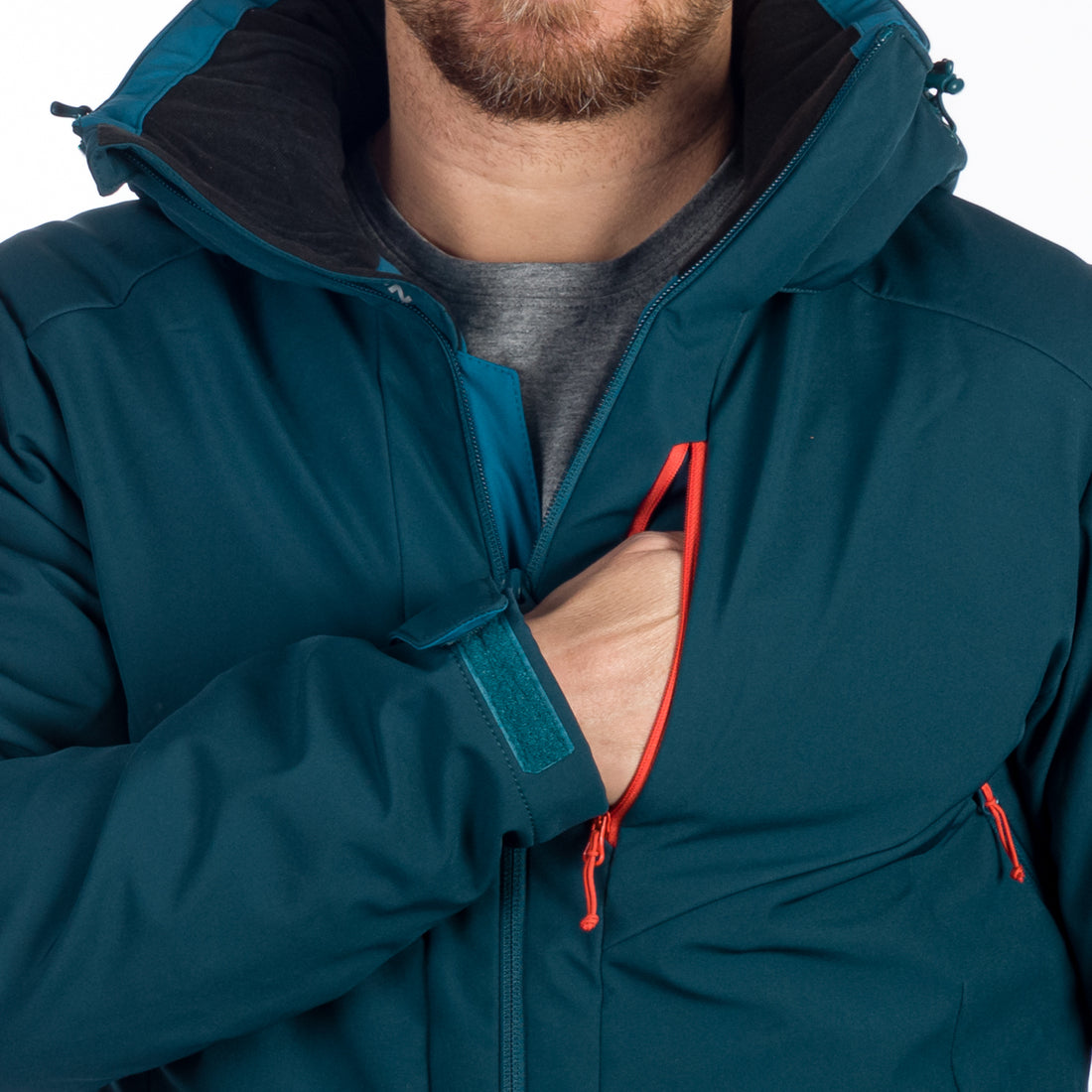 BU-5147SNW men's ski softshell insulated jacket ARNOLD
