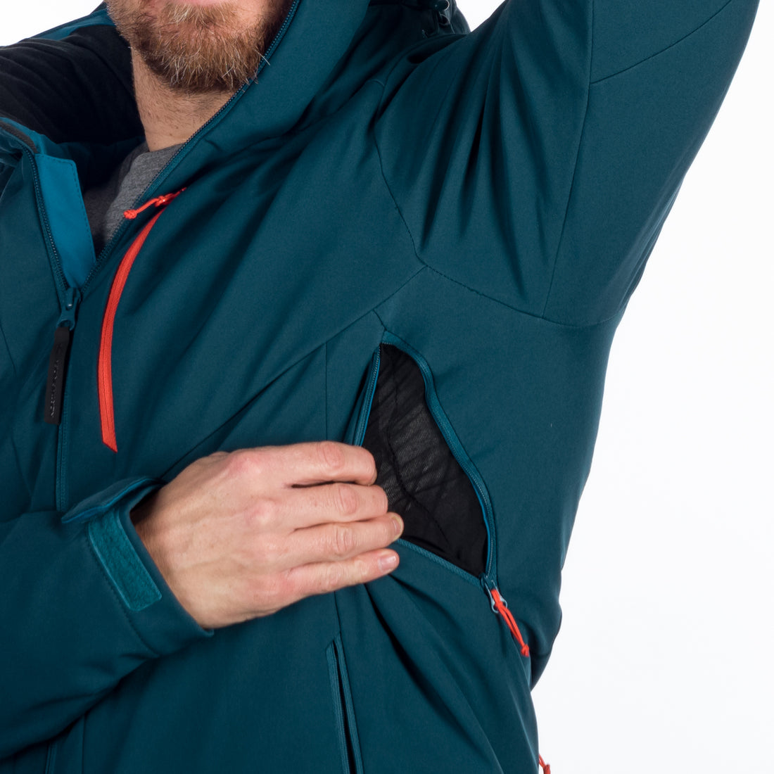 BU-5147SNW men's ski softshell insulated jacket ARNOLD