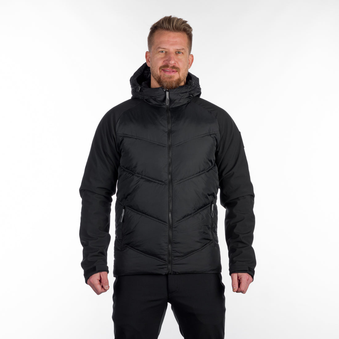 BU-5151SP men's insulated jacket combined with softshell LOREN