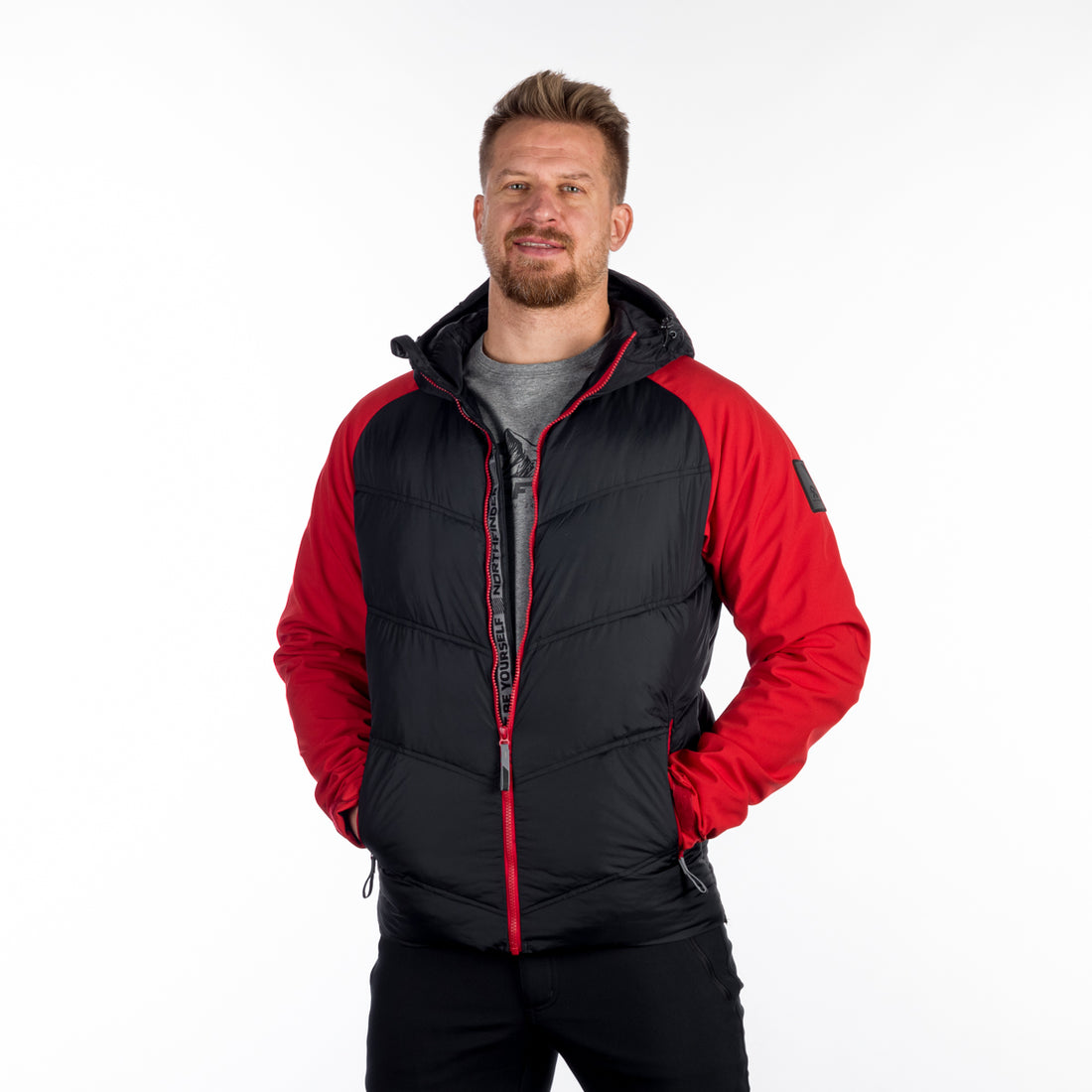 BU-5151SP men's insulated jacket combined with softshell LOREN
