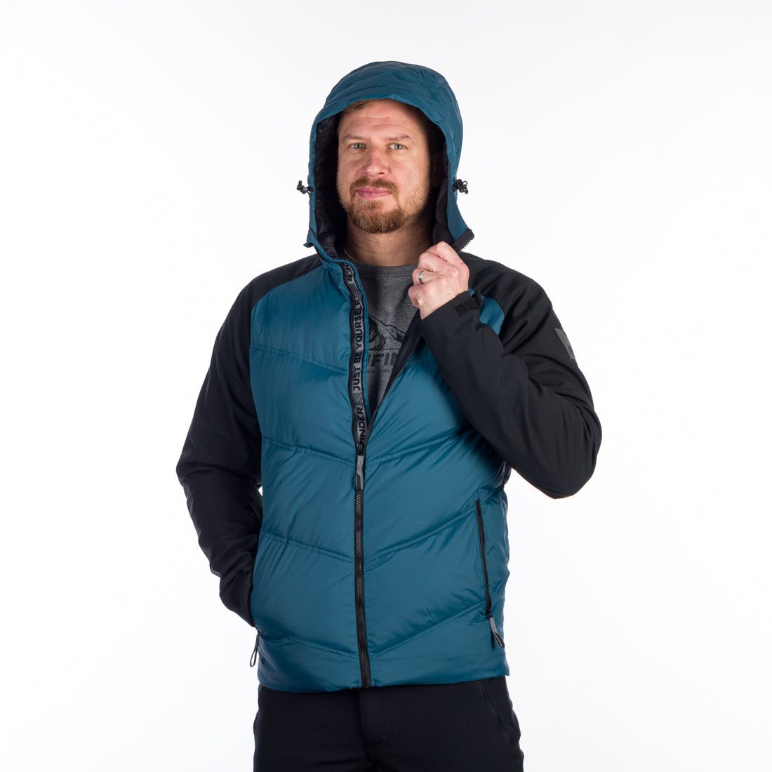 BU-5151SP men's insulated jacket combined with softshell LOREN