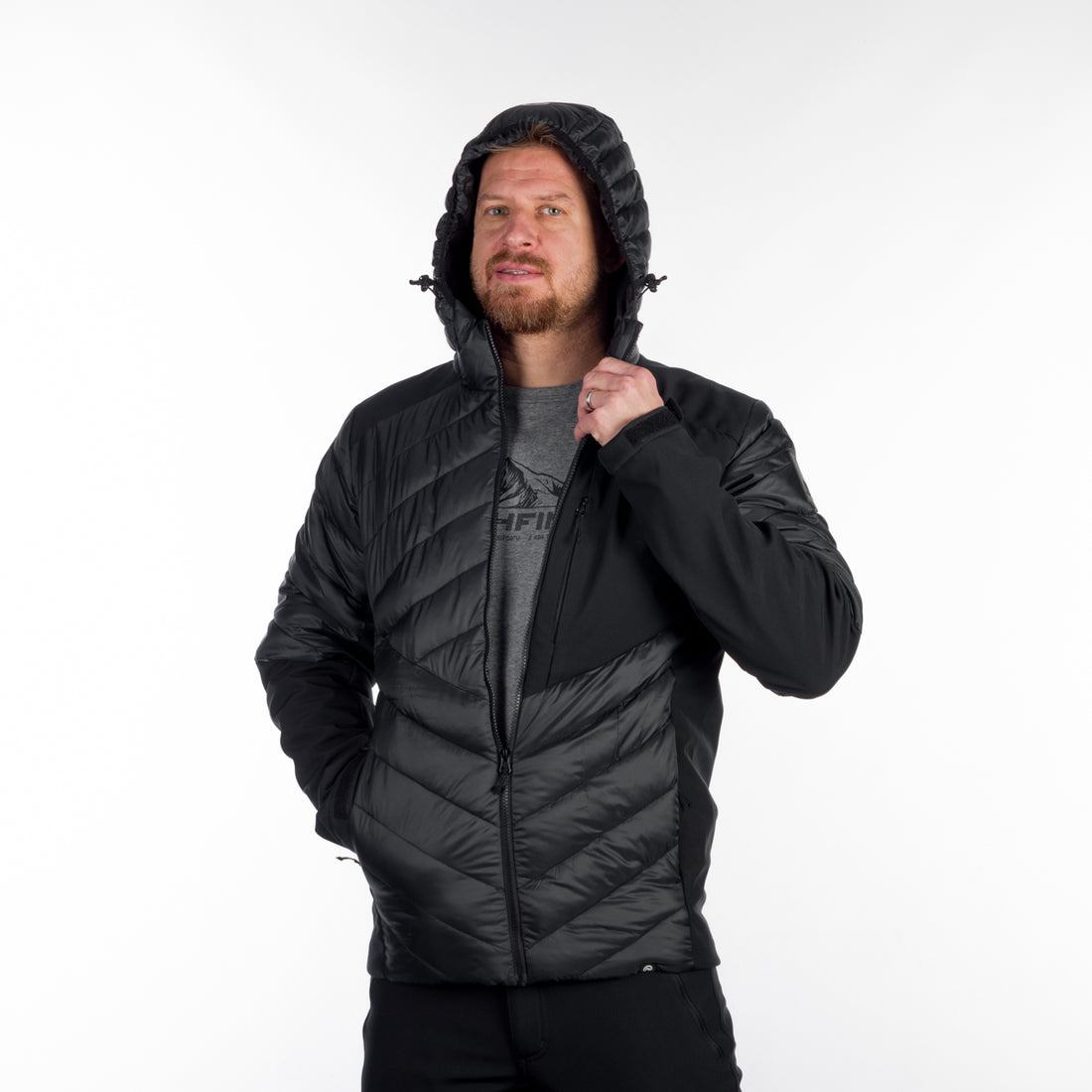 BU-5153SP men's urban insulated jacket combination with softshell BARRY