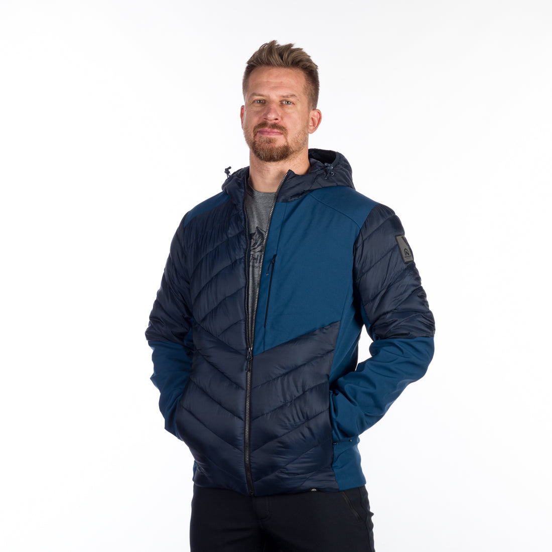 BU-5153SP men's urban insulated jacket combination with softshell BARRY