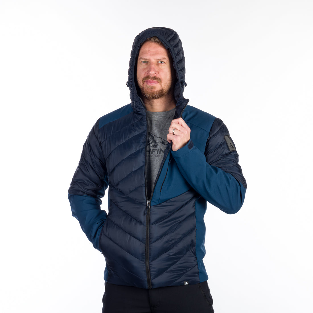 BU-5153SP men's urban insulated jacket combination with softshell BARRY