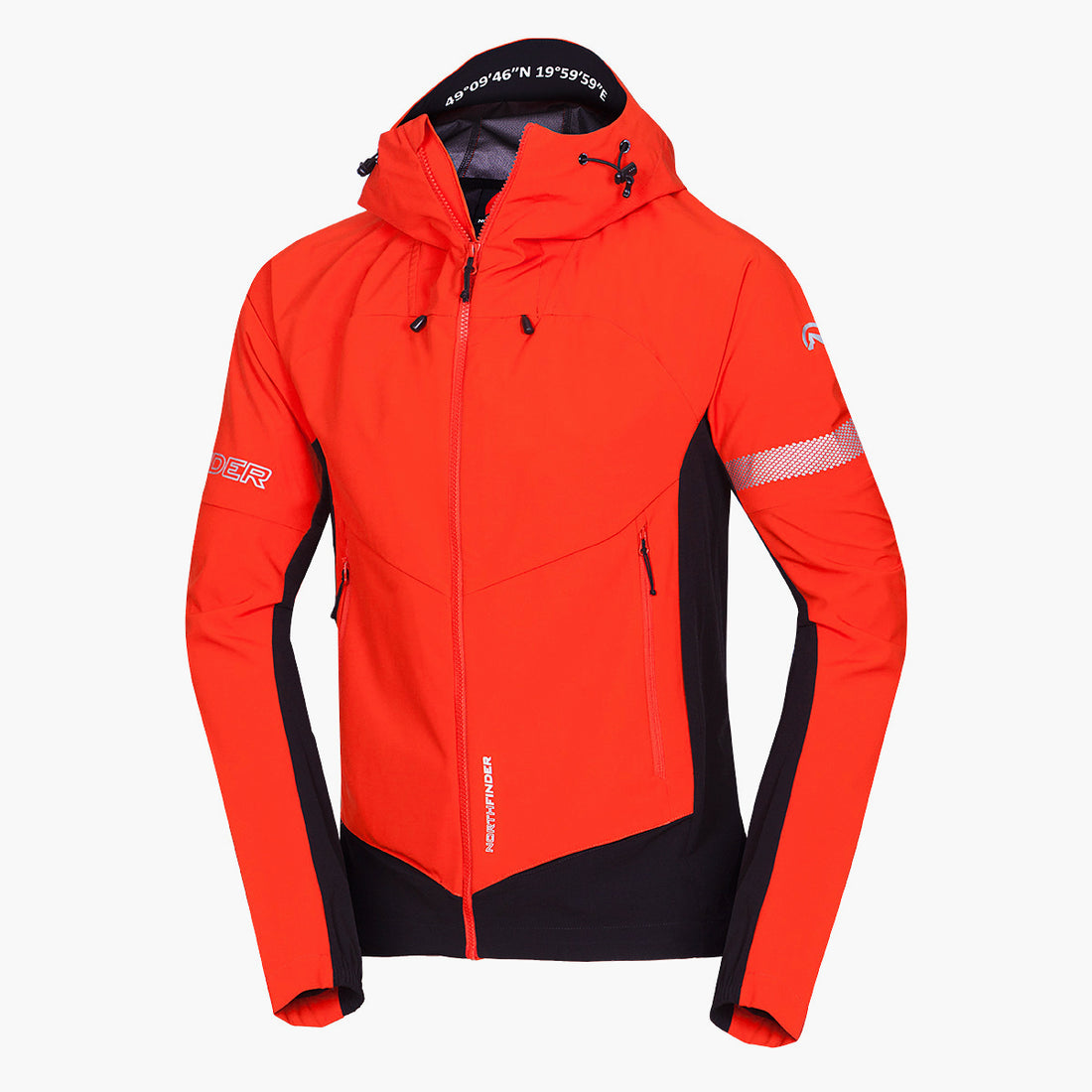 BU-5182OR men's trekking hybrid softshell active jacket RANDAL