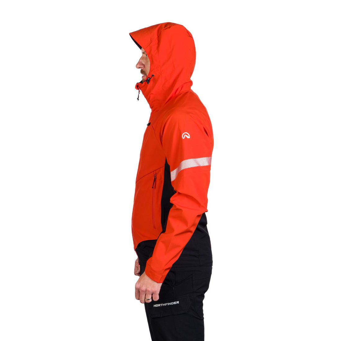 BU-5182OR men's trekking hybrid softshell active jacket RANDAL