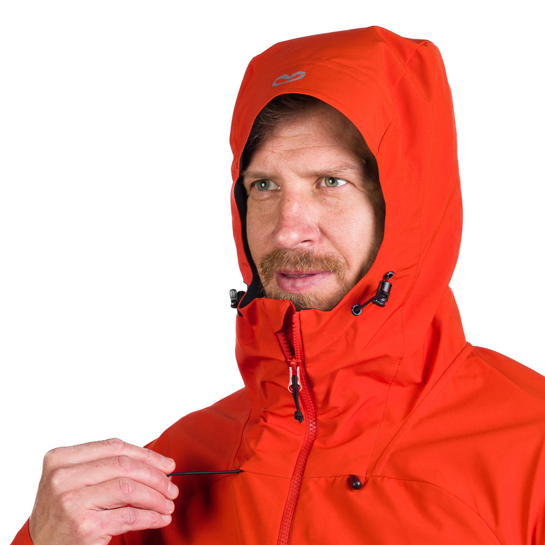 BU-5182OR men's trekking hybrid softshell active jacket RANDAL
