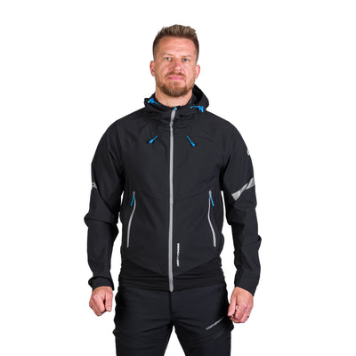 BU-5182OR men's trekking hybrid softshell active jacket RANDAL