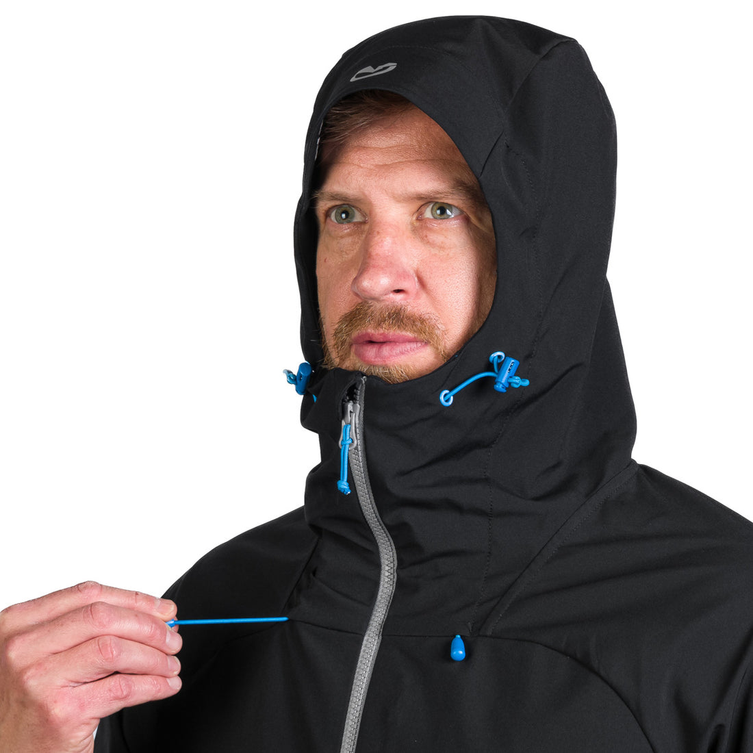 BU-5182OR men's trekking hybrid softshell active jacket RANDAL