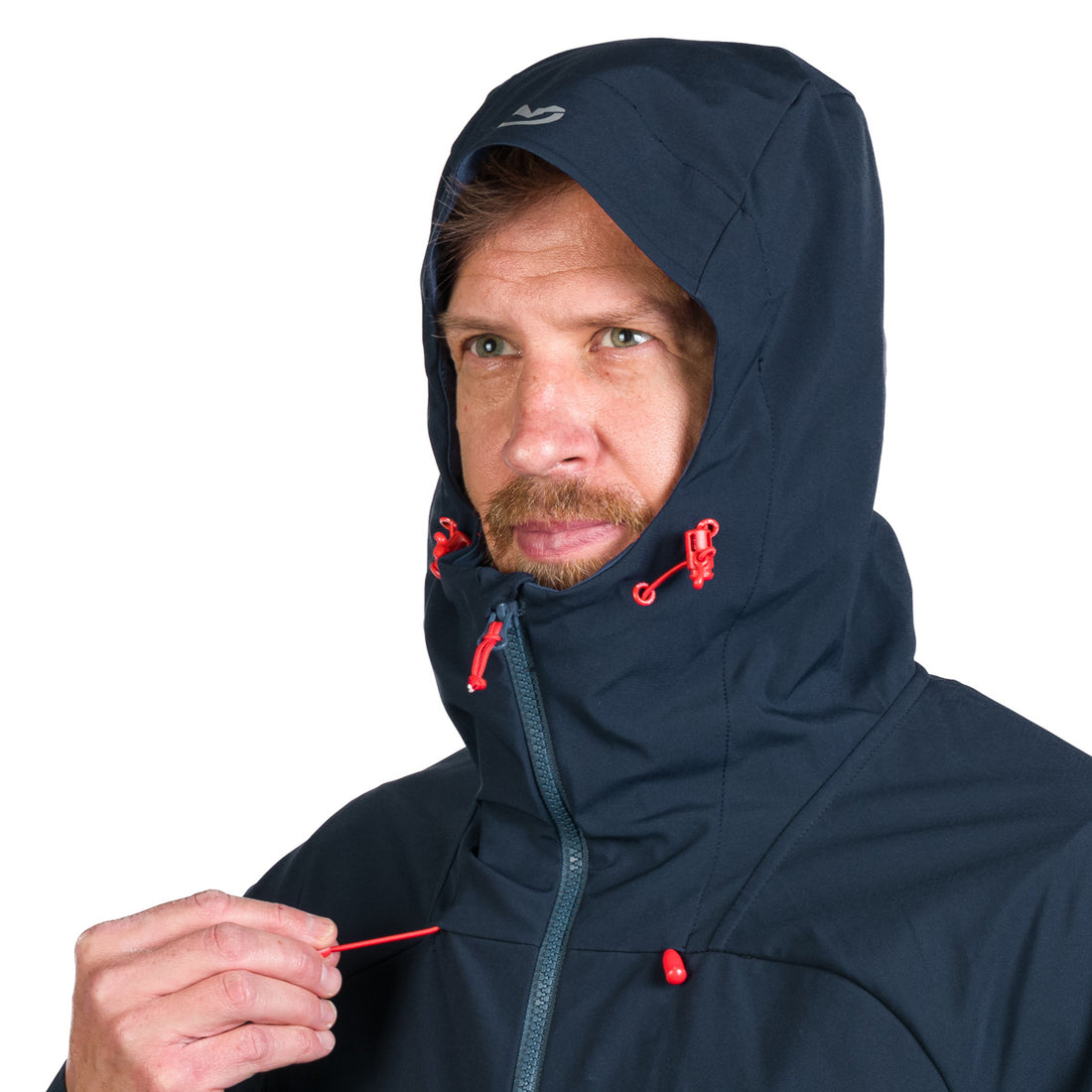 BU-5182OR men's trekking hybrid softshell active jacket RANDAL