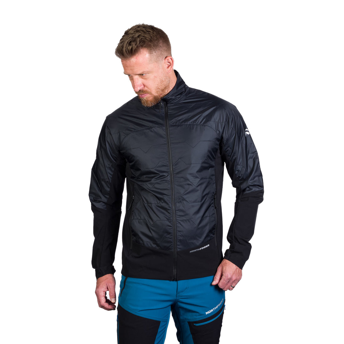 BU-5186OR men's light insulated active hybrid jacket  ROCKY