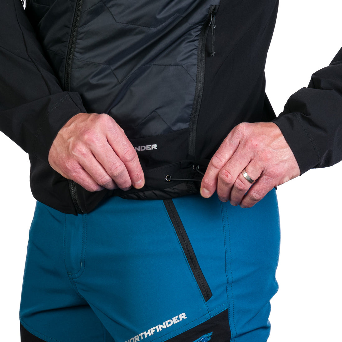 BU-5186OR men's light insulated active hybrid jacket  ROCKY