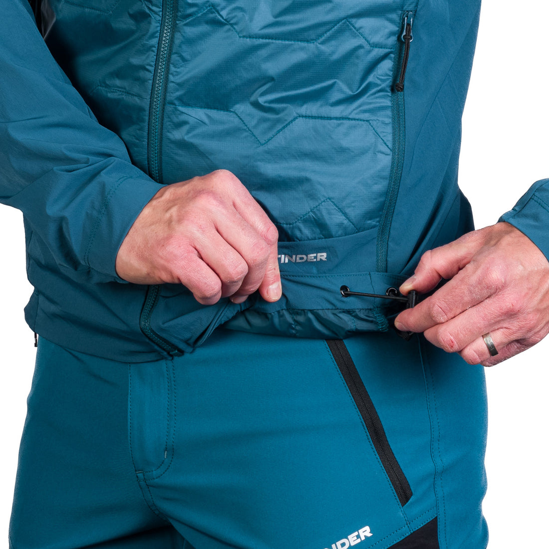 BU-5186OR men's light insulated active hybrid jacket  ROCKY