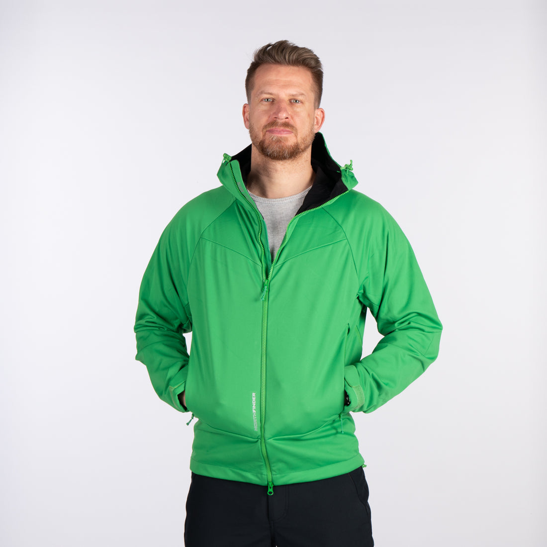 BU-52003OR men's outdoor softshell jacket 3L