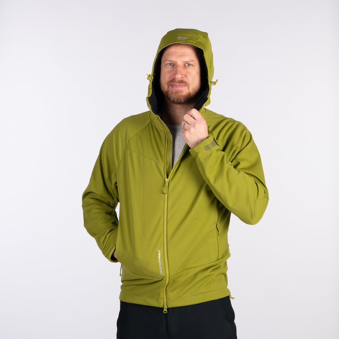 BU-52003OR men's outdoor softshell jacket 3L
