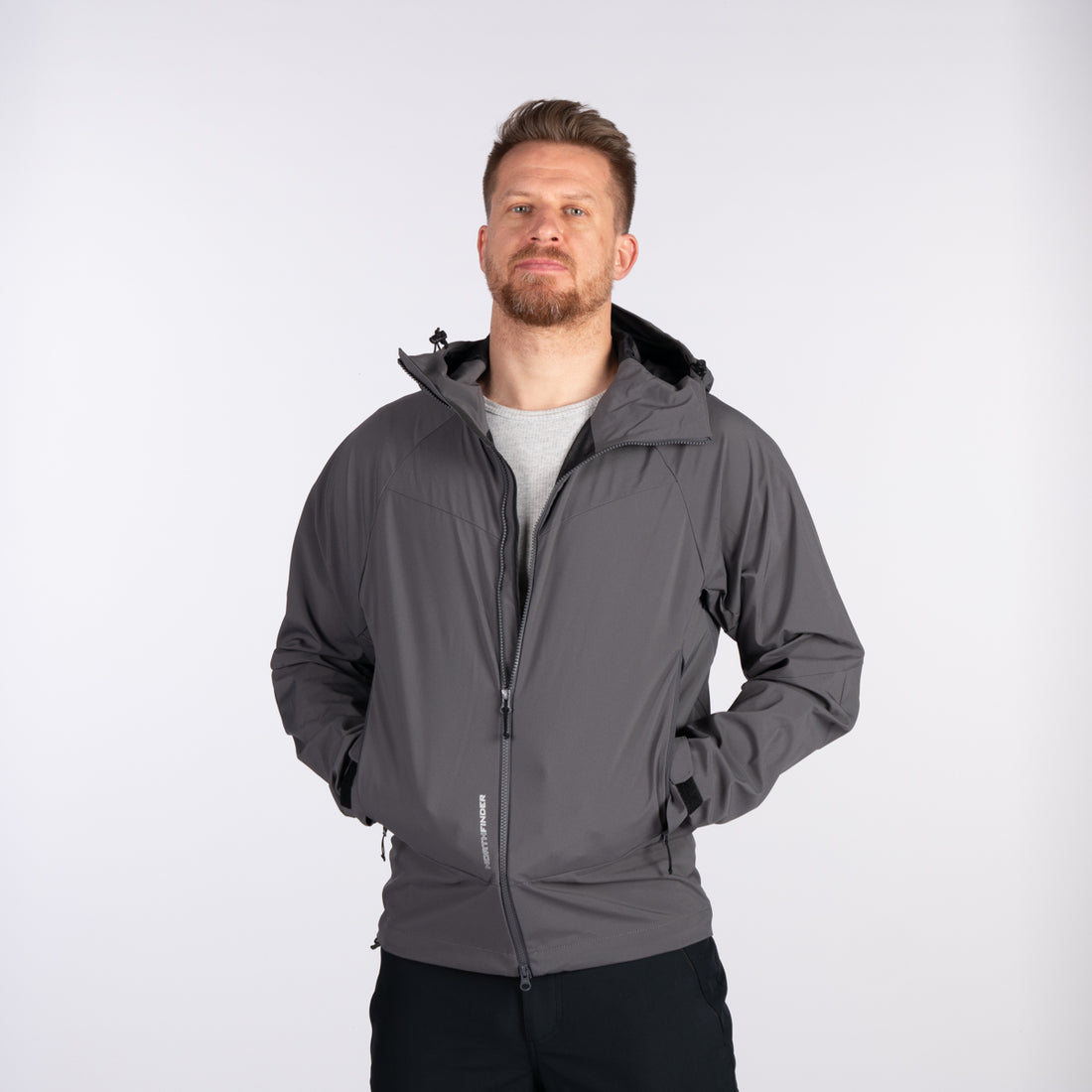 BU-52004OR men's outdoor softshell jacket 3L