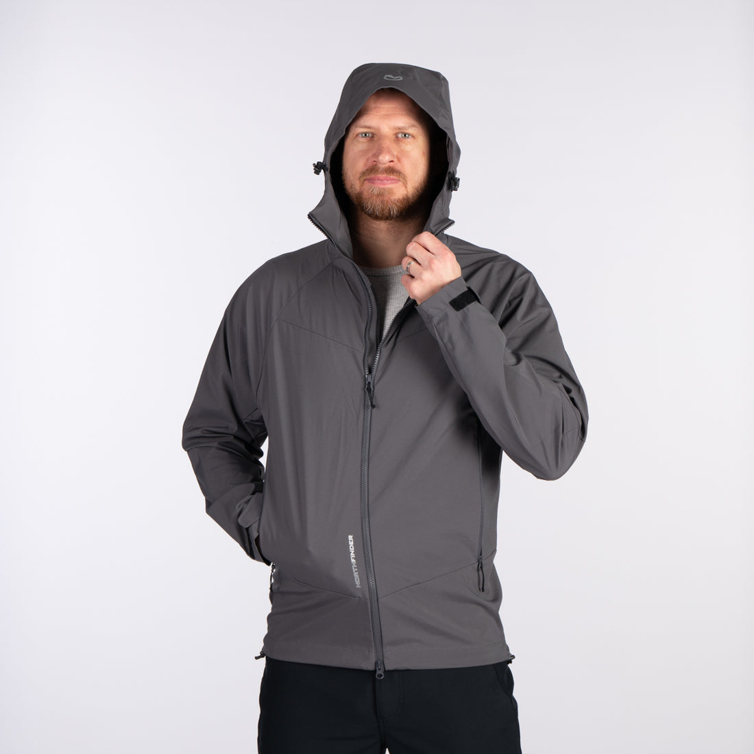 BU-52004OR men's outdoor softshell jacket 3L