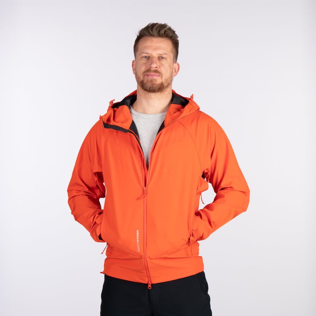 BU-52004OR men's outdoor softshell jacket 3L