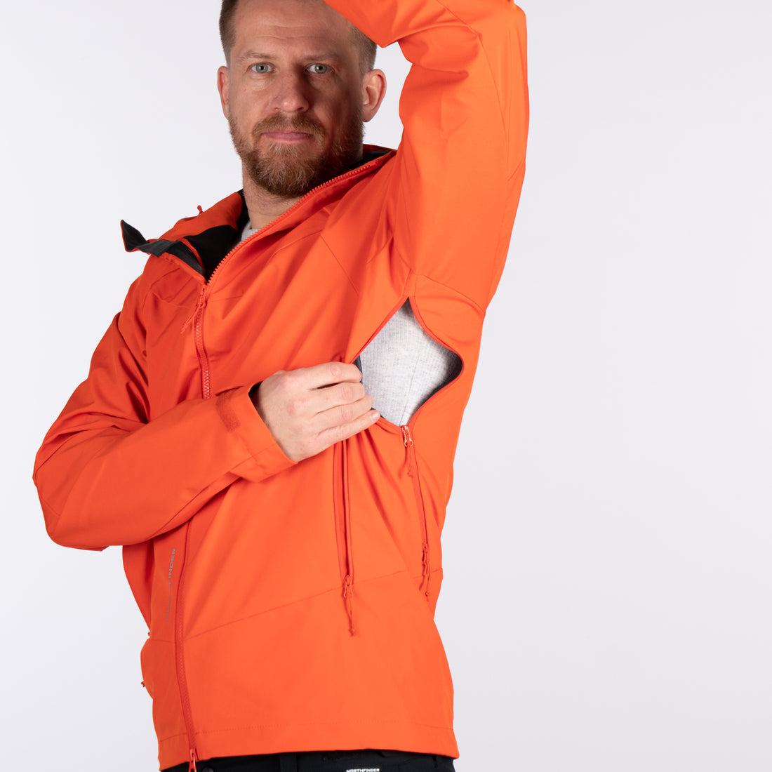 BU-52004OR men's outdoor softshell jacket 3L