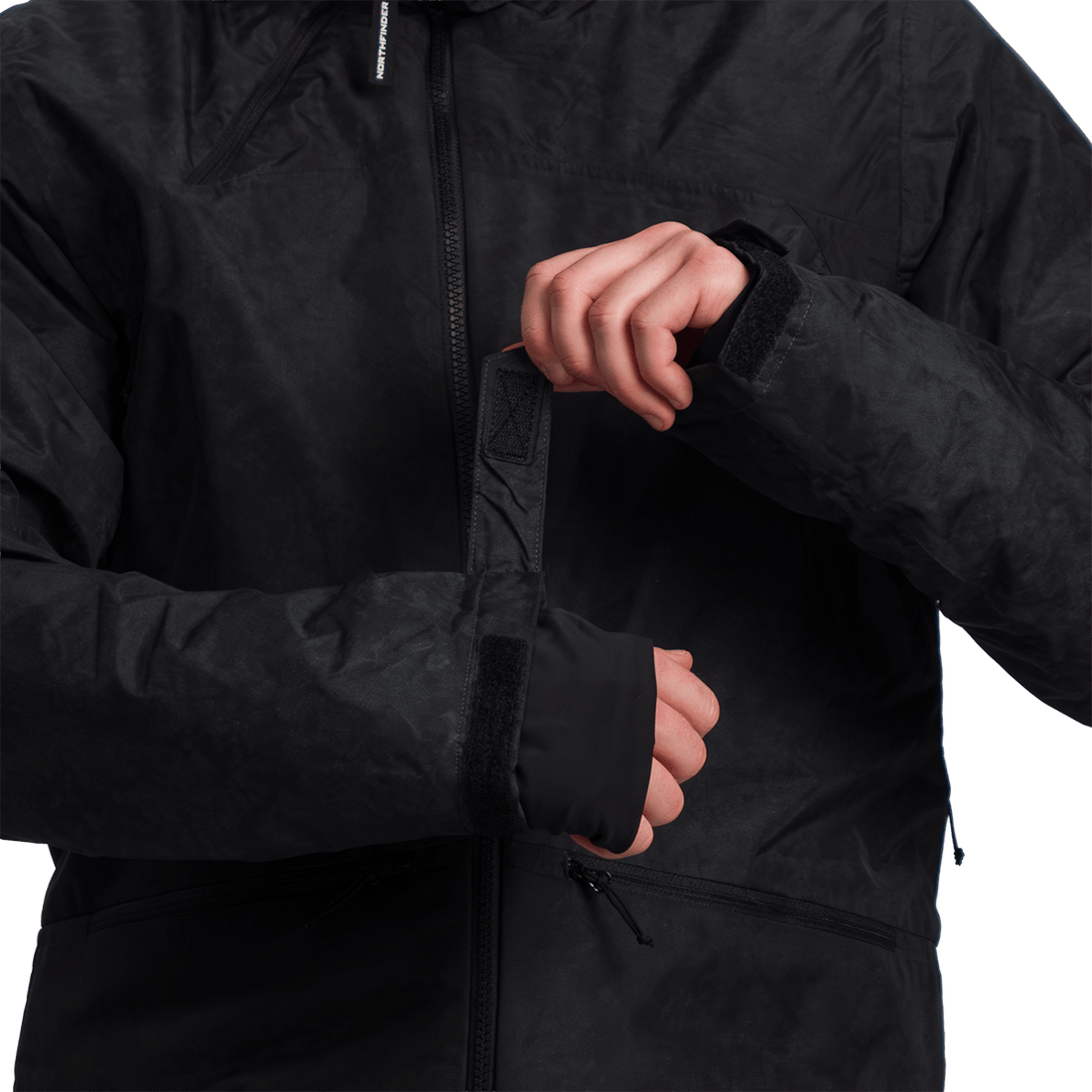BU-52061SNW men's ski freerider jacket allover print PASQUALE