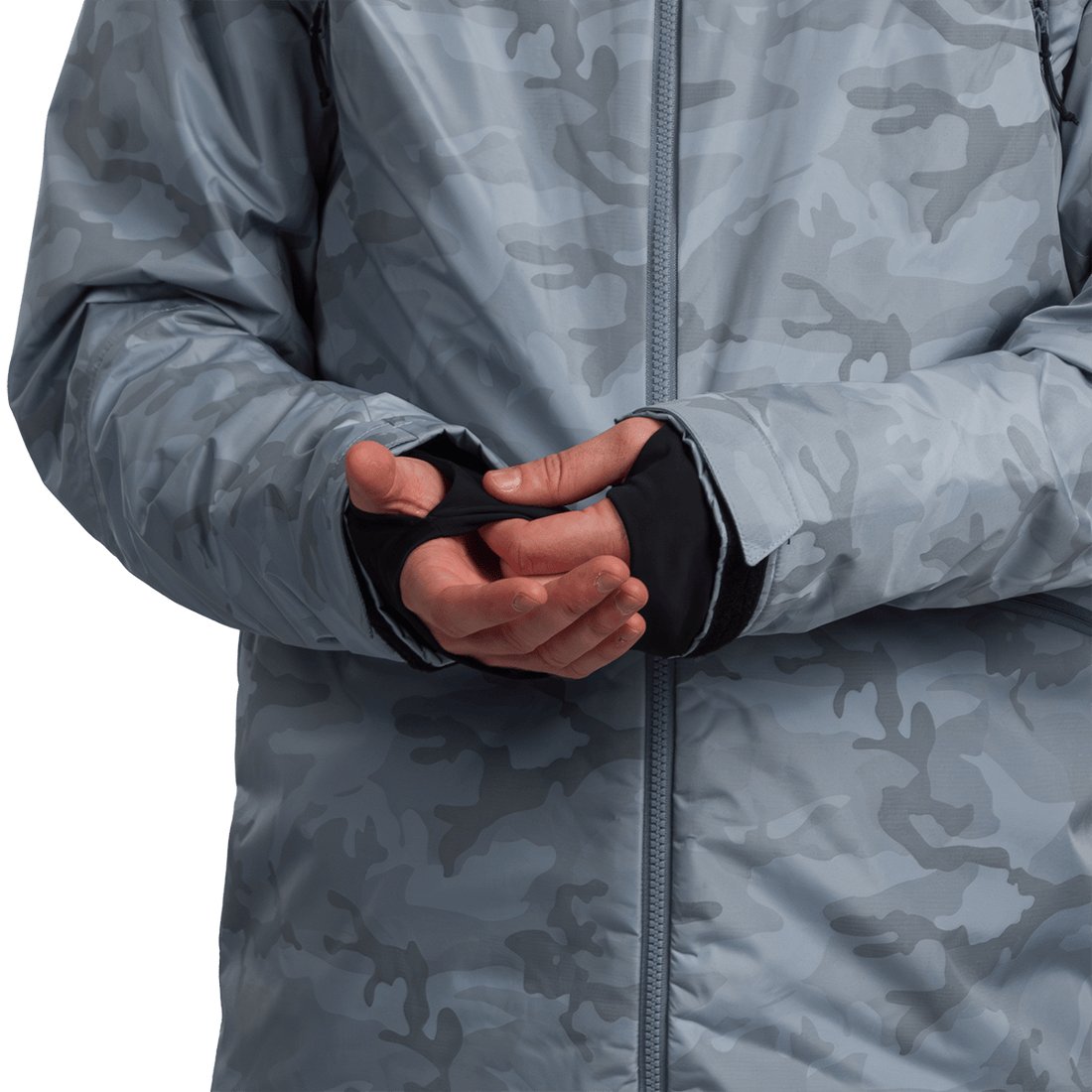 BU-52061SNW men's ski freerider jacket allover print PASQUALE