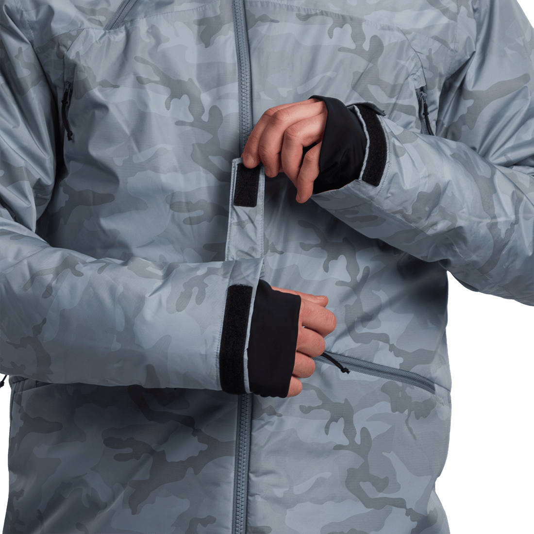 BU-52061SNW men's ski freerider jacket allover print PASQUALE