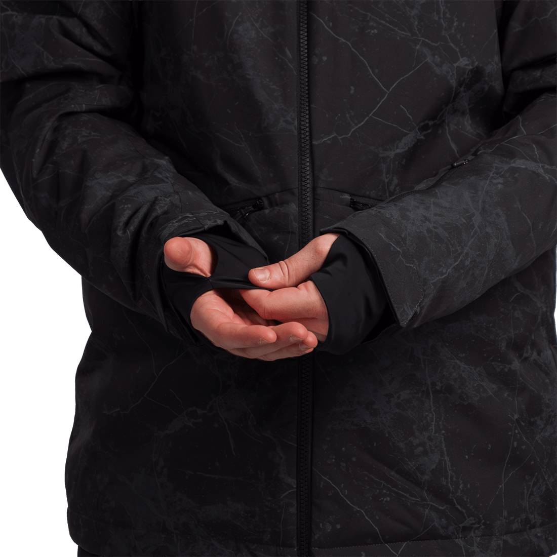 BU-52061SNW men's ski freerider jacket allover print PASQUALE