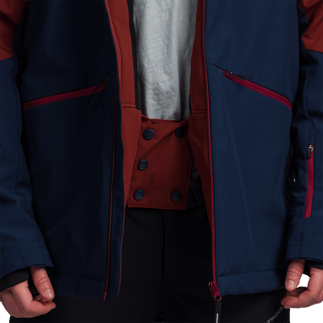 BU-52062SNW men's ski freerider jacket PASQUALE