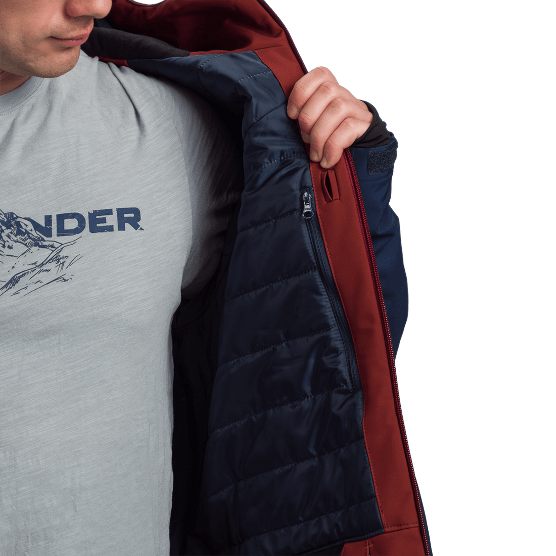 BU-52062SNW men's ski freerider jacket PASQUALE