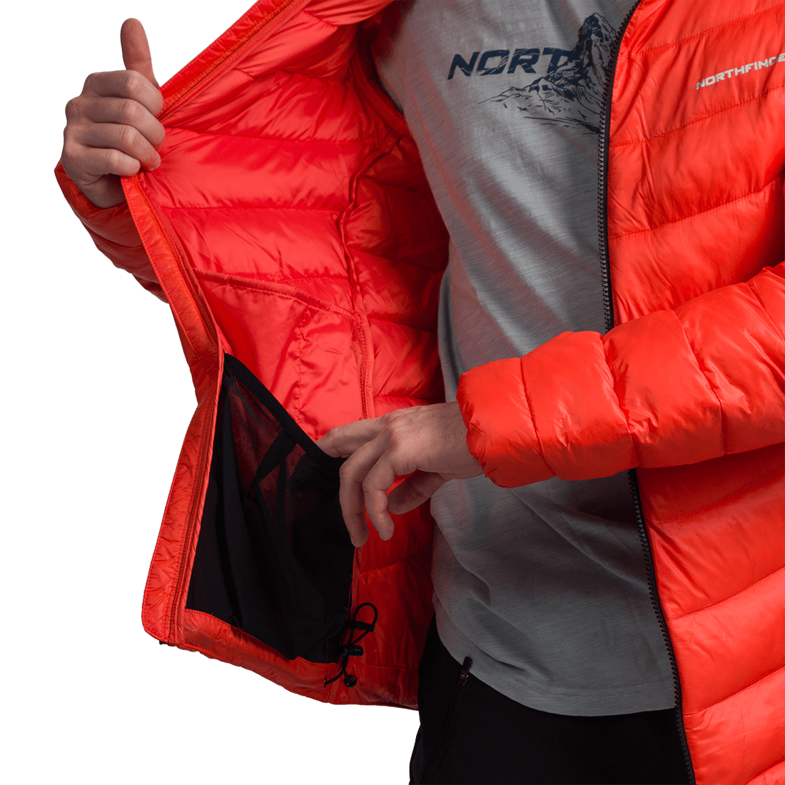 BU-5235OR men's insulated outdoor jacket Primaloft® NORDEND