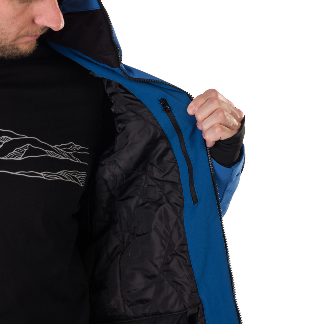 BU-5236SNW men's ski insulated softshell jacket 3L NED