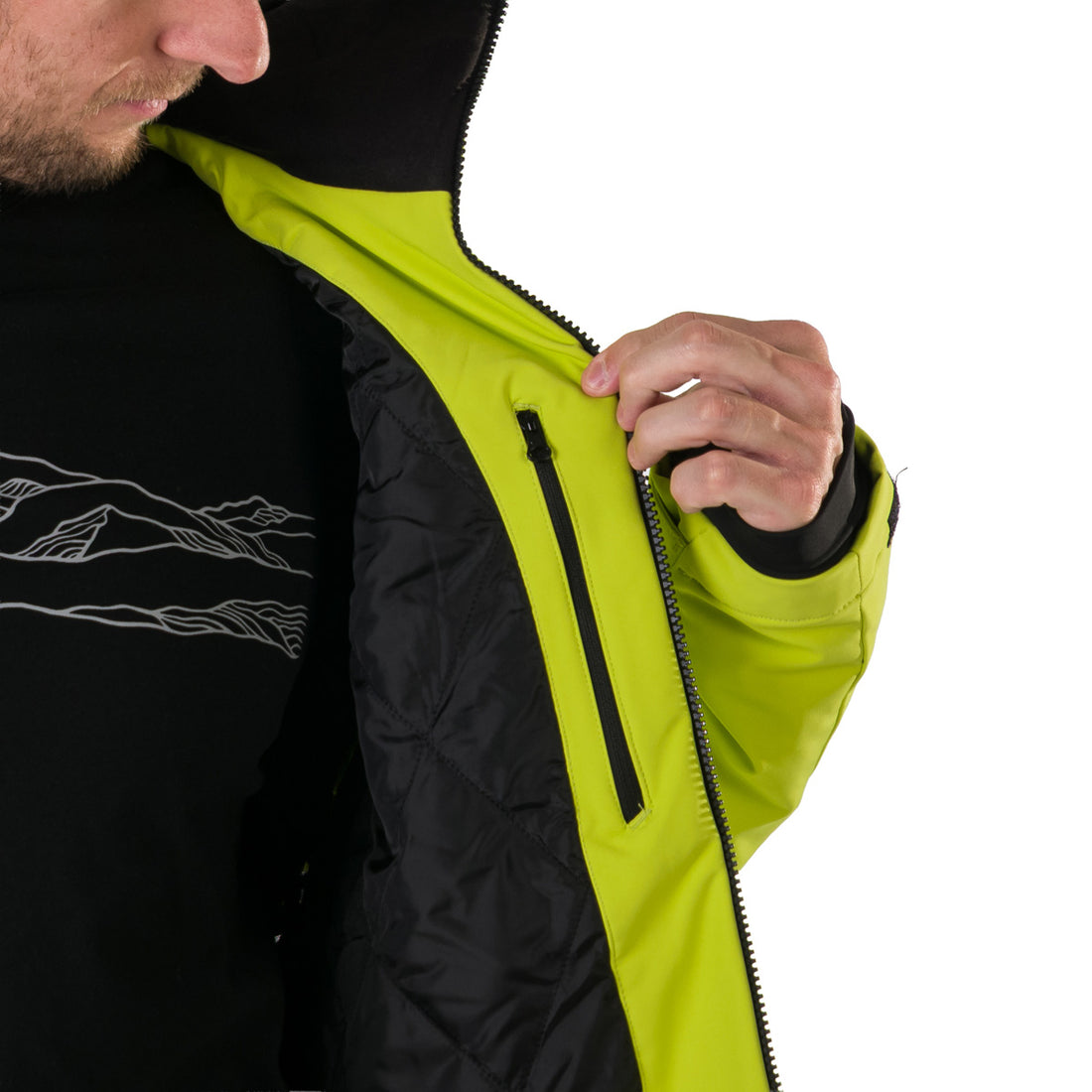 BU-5236SNW men's ski insulated softshell jacket 3L NED