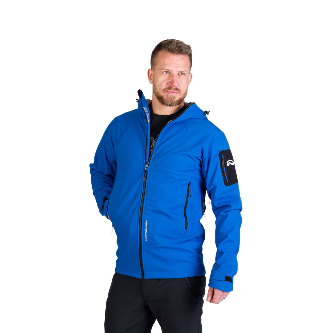 BU-5240OR men's outdoor hoody softshell jacket 3L FABIO