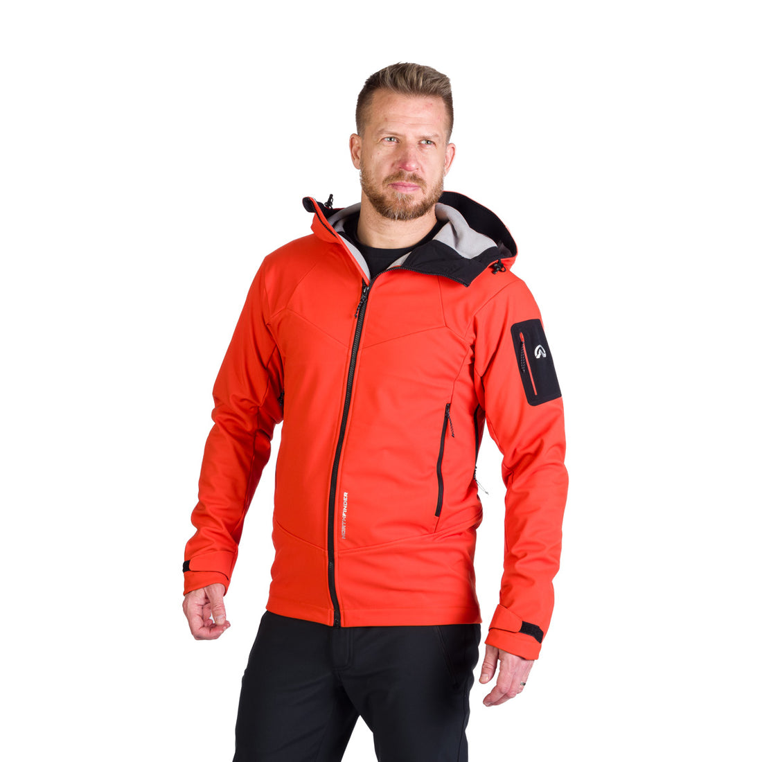 BU-5240OR men's outdoor hoody softshell jacket 3L FABIO