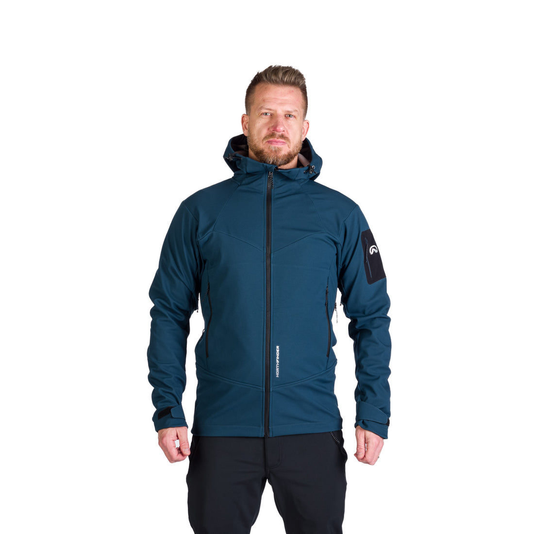 BU-5240OR men's outdoor hoody softshell jacket 3L FABIO