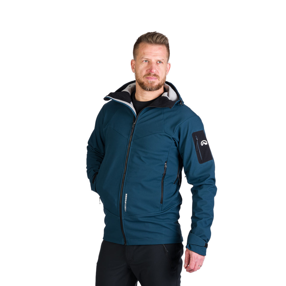 BU-5240OR men's outdoor hoody softshell jacket 3L FABIO