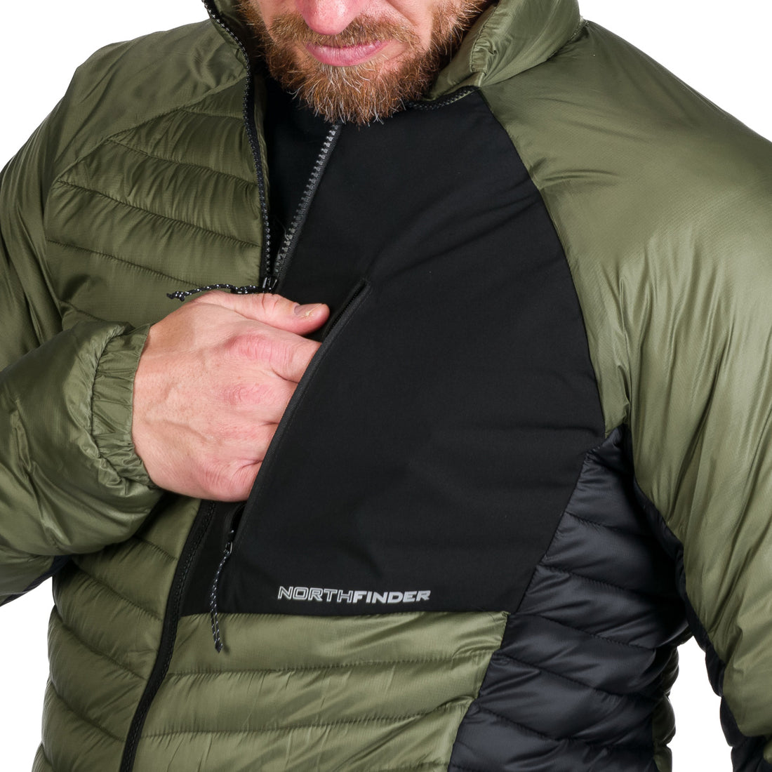 BU-5241OR men's outdoor insulated jacket FABRIZIO