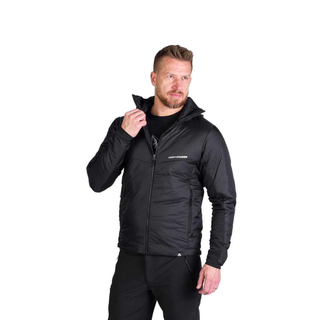 BU-5244OR men's hybrid active trekking jacket with Primaloft® FERDINANDO