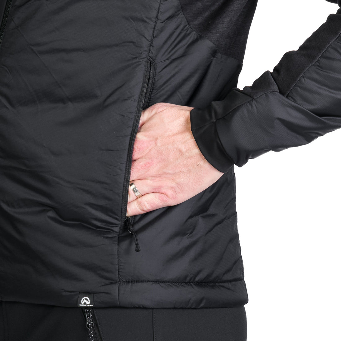 BU-5244OR men's hybrid active trekking jacket with Primaloft® FERDINANDO
