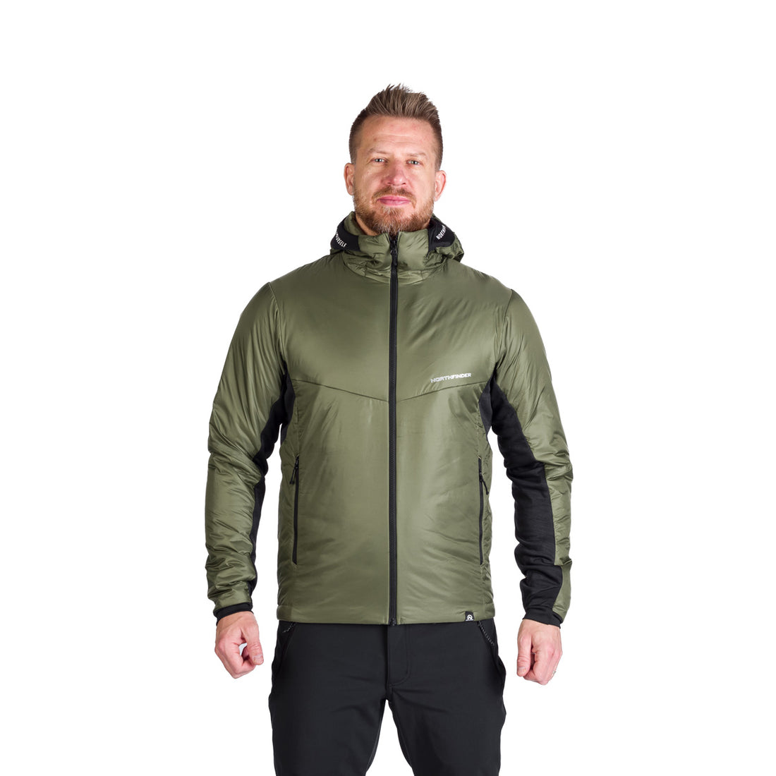 BU-5244OR men's hybrid active trekking jacket with Primaloft® FERDINANDO
