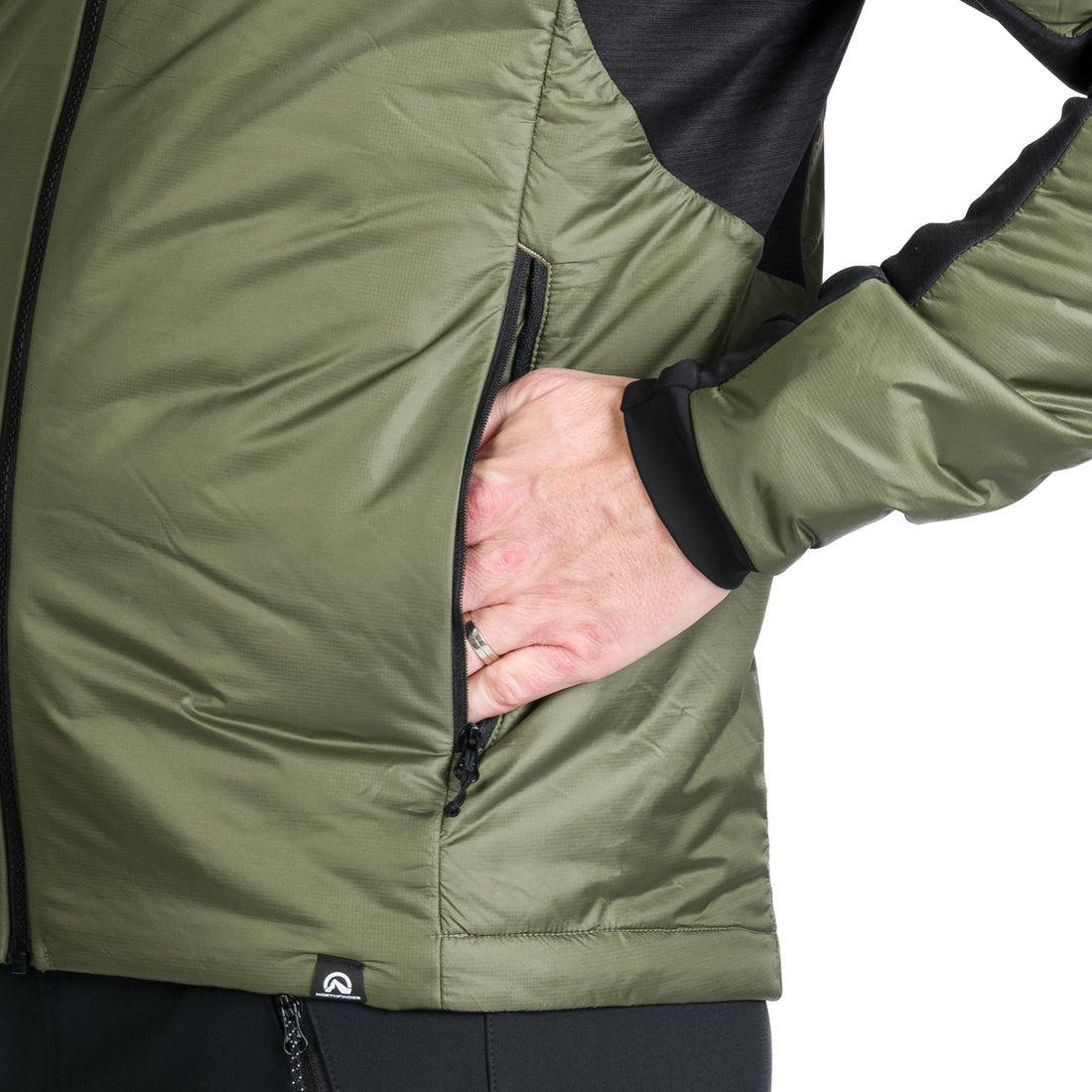 BU-5244OR men's hybrid active trekking jacket with Primaloft® FERDINANDO