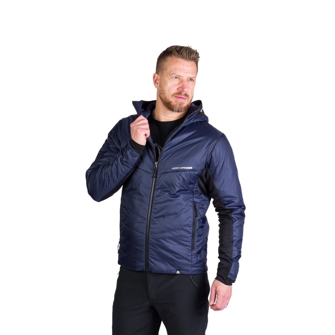 BU-5244OR men's hybrid active trekking jacket with Primaloft® FERDINANDO
