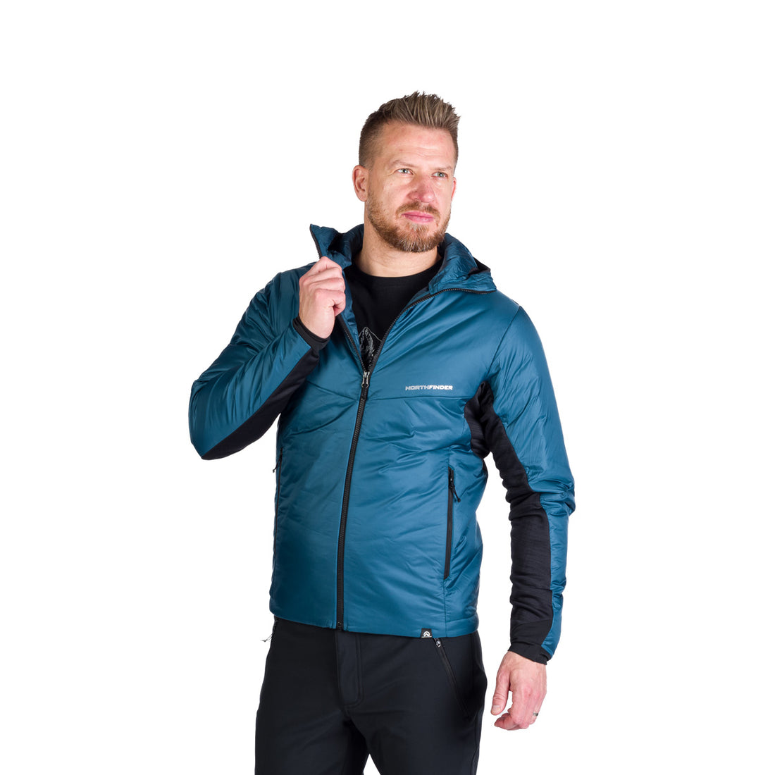 BU-5244OR men's hybrid active trekking jacket with Primaloft® FERDINANDO