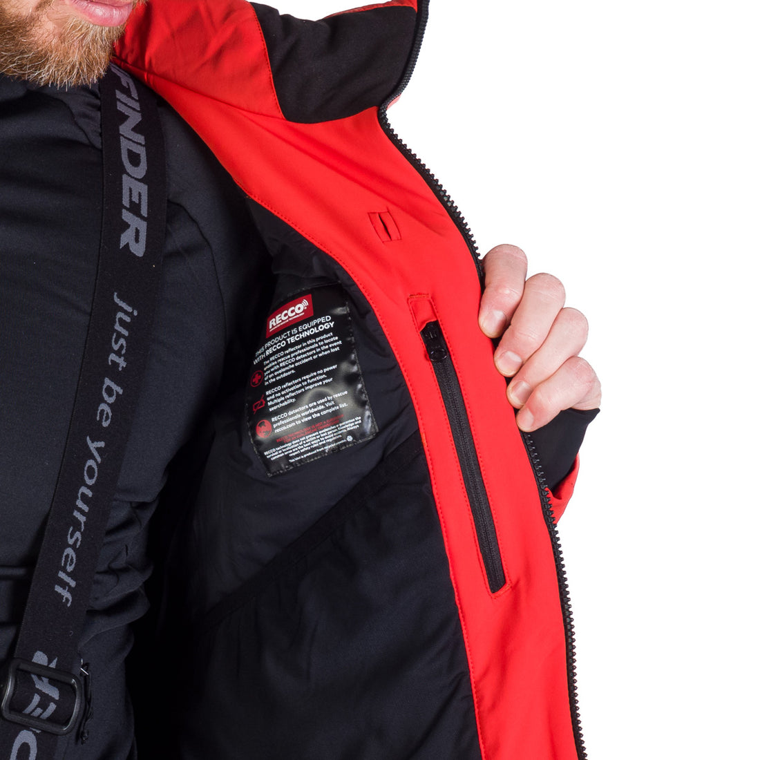 BU-5257SNW men's ski technical jacket fully featured VALERIO