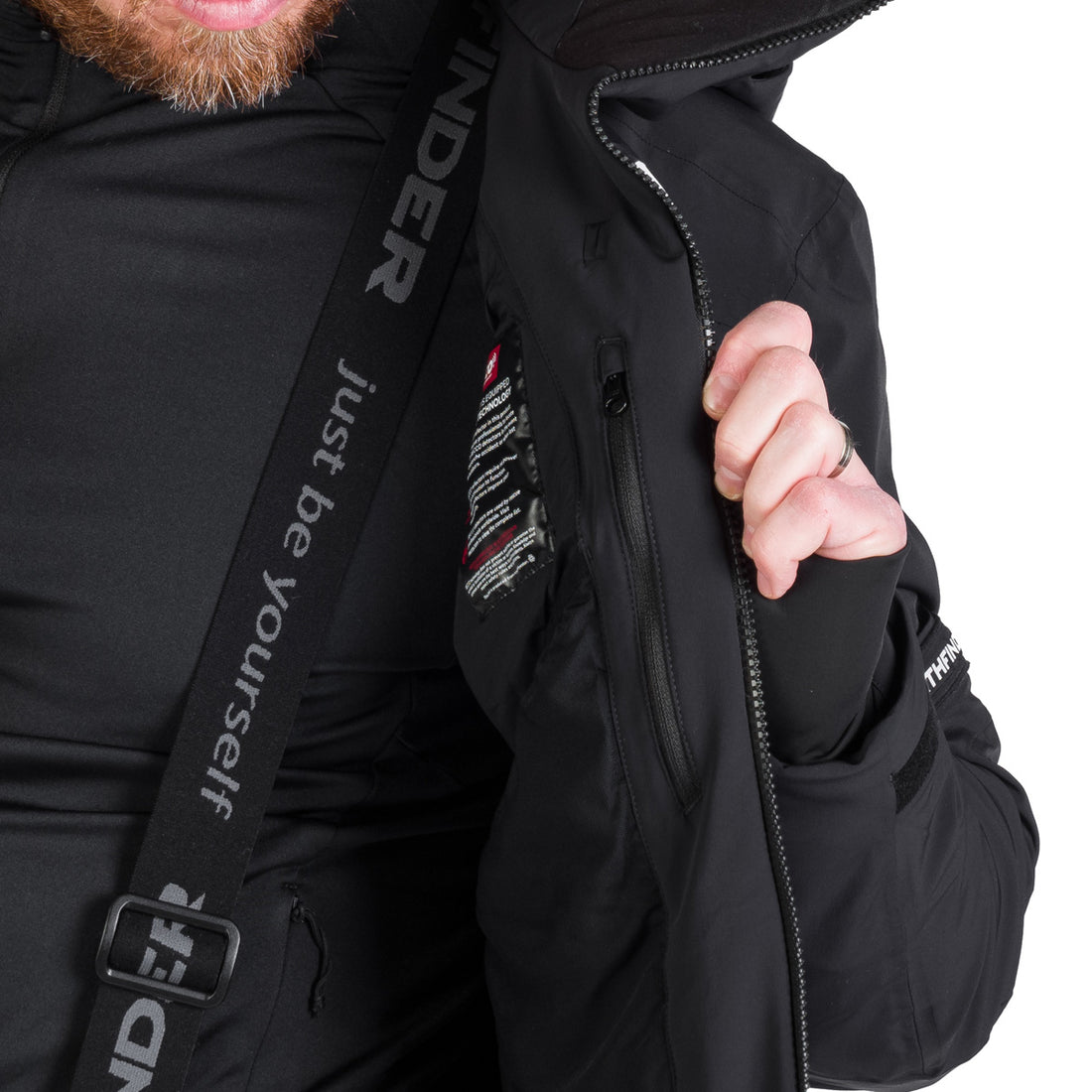 BU-5257SNW men's ski technical jacket fully featured VALERIO