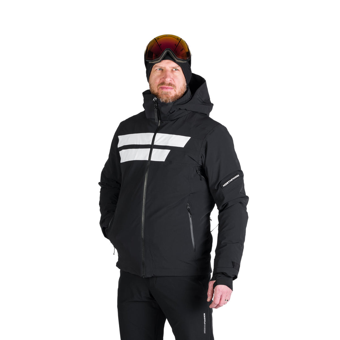 BU-5257SNW men's ski technical jacket fully featured VALERIO