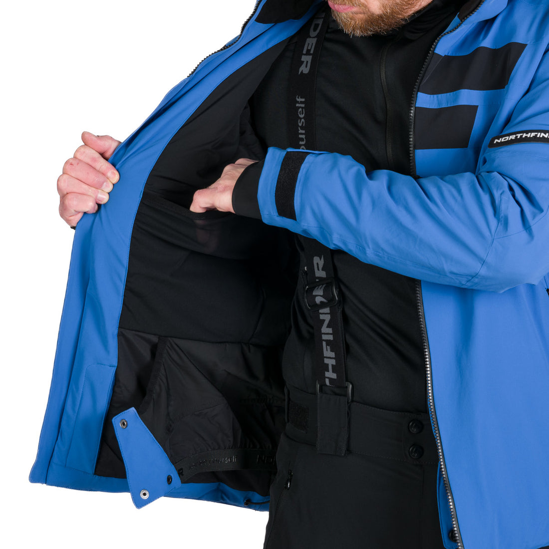 BU-5257SNW men's ski technical jacket fully featured VALERIO